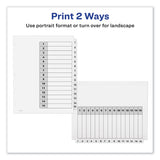 Avery® Customizable TOC Ready Index Black and White Dividers, 15-Tab, 1 to 15, 11 x 8.5, 1 Set (AVE11142) Set of 15