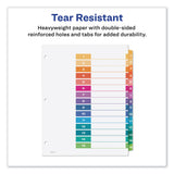 Avery® Customizable TOC Ready Index Multicolor Tab Dividers, 15-Tab, 1 to 15, 11 x 8.5, White, Traditional Color Tabs, 6 Sets (AVE11197) 6 Sets of 10