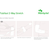 Tubifast® 2 Way Stretch™ Tubular Retainer Dressing Viscose / Polyamide / Elastane 2 Inch X 11 Yard Small / Medium Green Small / Medium Limb NonSterile (684042_EA) 1/EA