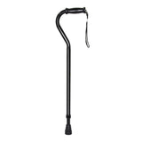 McKesson Offset Cane Steel 29-3/4 to 37-3/4 Inch Height Black (1065217_CS) 6/CS