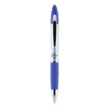 Zebra® Z-Grip MAX Ballpoint Pen, Retractable, Medium 1 mm, Blue Ink, Silver/Blue Barrel, 12/Pack (ZEB22420) Box of 12