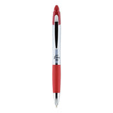 Zebra® Z-Grip MAX Ballpoint Pen, Retractable, Medium 1 mm, Red Ink, Silver/Red Barrel, 12/Pack (ZEB22430) Box of 12