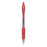 Pilot® G2 Premium Gel Pen, Retractable, Extra-Fine 0.5 mm, Red Ink, Smoke/Red Barrel, Dozen (PIL31004) 1 Dozen