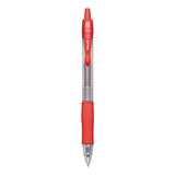 Pilot® G2 Premium Gel Pen Convenience Pack, Retractable, Extra-Fine 0.38 mm, Red Ink, Smoke/Red Barrel (PIL31279) 1 Dozen