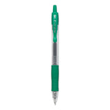 Pilot® G2 Premium Gel Pen, Retractable, Extra-Fine 0.5 mm, Green Ink, Smoke/Green Barrel, Dozen (PIL31005) 1 Dozen