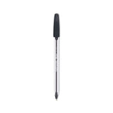 Paper Mate® InkJoy 50ST Ballpoint Pen, Stick, Medium 1 mm, Black Ink, Clear Barrel, Dozen (PAP2013154) 1 Dozen