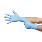 McKesson Confiderm® 6.5CX Exam Glove Small NonSterile Nitrile Extended Cuff Length Textured Fingertips Blue Chemo Tested (921606_BX) 100/BX