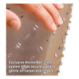 ES Robbins® EverLife Light Use Chair Mat for Flat to Low Pile Carpet, Rectangular, 46 x 60, Clear (ESR120301) Each