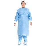 Halyard Protective Procedure Gown Large Blue NonSterile Not Rated Disposable (342890_PK) 10/PK