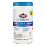 Clorox Healthcare® Bleach Germicidal Wipes, 1-Ply, 6 x 5, Unscented, White, 150/Canister, 6 Canisters/Carton (CLO30577CT) 6 Canisters of 150