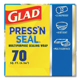 Glad® Press'n Seal Food Plastic Wrap, 70 Square Foot Roll, 12 Rolls/Carton (CLO70441) Case of 12