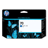 HP HP 70, (C9458A) Blue Original Ink Cartridge (HEWC9458A) Each