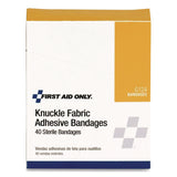 First Aid Only Fabric Bandages, Four-Wing Knuckle, 2.5 x 3.25, 40/Box (FAOG124) Box of 6