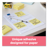 Post-it® Notes Original Pads in Canary Yellow, 3" x 3", 100 Sheets/Pad, 12 Pads/Pack (MMM654YW) Pack of 12