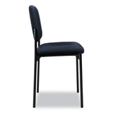 HON® VL606 Stacking Guest Chair without Arms, Fabric Upholstery, 21.25" x 21" x 32.75", Navy Seat, Navy Back, Black Base (BSXVL606VA90) Each