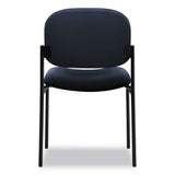 HON® VL606 Stacking Guest Chair without Arms, Fabric Upholstery, 21.25" x 21" x 32.75", Navy Seat, Navy Back, Black Base (BSXVL606VA90) Each
