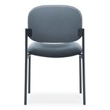 HON® VL606 Stacking Guest Chair without Arms, Fabric Upholstery, 21.25" x 21" x 32.75", Charcoal Seat, Charcoal Back, Black Base (BSXVL606VA19) Each