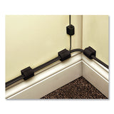 UT Wire® D-Wings Nail-Free Cord Clips, 12 Small 0.38", Six Large 0.5", Black, 18/Pack (RBOUTWD18BK)