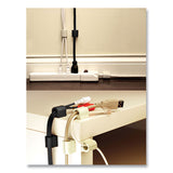 UT Wire® D-Wings Nail-Free Cord Clips, 12 Small 0.38", Six Large 0.5", Black, 18/Pack (RBOUTWD18BK)