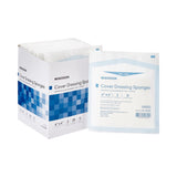 McKesson Cellulose Filled Nonwoven Sponge 4 X 4 Inch Sterile 2 per Pack (482272_PK) 1/PK