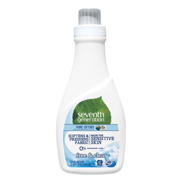 Seventh Generation® Natural Liquid Fabric Softener, Free and Clear/Unscented 32 oz Bottle (SEV22833EA)