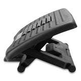 Mind Reader Adjustable Height Footrest with Rollers for Massage, 18w x 14d x 4.25h, Black (EMSFTROLLBLK) Each
