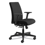 HON® Ignition Series Fabric Low-Back Task Chair, Supports Up to 300 lb, 17" to 21.5" Seat Height, Black (HONIT105CU10)