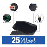 Swingline® Desktop Cartridge Electric Stapler with LED Guide, 25-Sheet Capacity, Black (SWI50202) Each