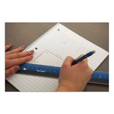 Victor® Easy Read Stainless Steel Ruler, Standard/Metric, 12".5 Long, Blue (VCTEZ12SBL) Each
