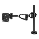 Fellowes® Professional Series Depth Adjustable Monitor Arm, 360 Degree Rotation, 37 Degree Tilt, 360 Degree Pan, Black, Supports 24 lb (FEL8041601)