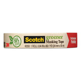 Scotch® Greener Masking Tape 2050, 3" Core, 0.94" x 60 yds, Beige (MMM205024A) 1 RL