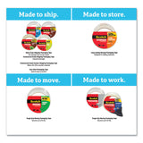 Scotch® Tough Grip Moving Packaging Tape, 3" Core, 1.88" x 43.7 yds, Clear, 6/Pack (MMM3500406) Pack of 6