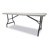 Iceberg IndestrucTable Industrial Folding Table, Rectangular, 72" x 30" x 29", Platinum (ICE65223) Each