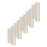 Avery® Insertable Index Tabs with Printable Inserts, 1/5-Cut, Clear, 1.5" Wide, 25/Pack (AVE16230) Pack of 25