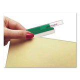 Avery® Insertable Index Tabs with Printable Inserts, 1/5-Cut, Assorted Colors, 1" Wide, 25/Pack (AVE16219) Pack of 25