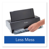 Swingline® 28-Sheet Commercial Electric Three-Hole Punch, 9/32" Holes, Black/Silver (SWI74535) Each