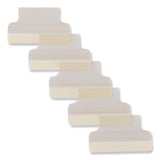 Avery® Insertable Index Tabs with Printable Inserts, 1/5-Cut, Clear, 1" Wide, 25/Pack (AVE16221) Pack of 25