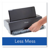 Swingline® 28-Sheet Commercial Electric Two-Hole Punch, Fixed 9/32" Holes, Black/Silver (SWI74532) Each