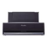 Swingline® 28-Sheet Commercial Electric Two-Hole Punch, Fixed 9/32" Holes, Black/Silver (SWI74532) Each