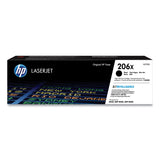 HP HP 206X, (W2110X) High-Yield Black Original LaserJet Toner Cartridge (HEWW2110X) Each