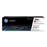 HP HP 206X, (W2113X) High-Yield Magenta Original LaserJet Toner Cartridge (HEWW2113X) Each