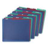Pendaflex® Poly Top Tab File Guides, 1/3-Cut Top Tab, January to December, 8.5 x 11, Assorted Colors, 12/Set (PFX40144) Each