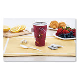 SOLO® Paper Hot Drink Cups in Bistro Design, 16 oz, Maroon, 50/Pack (SCC316SIPK) Pack of 50