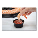 Dart® Conex Complements Portion/Medicine Cups, 3.25 oz, Black, 125/Bag, 20 Bags/Carton (DCC325PCBLK)