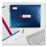 Avery® Easy Peel White Address Labels w/ Sure Feed Technology, Inkjet Printers, 1 x 4, White, 20/Sheet, 25 Sheets/Pack (AVE8161) Pack of 500