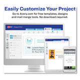 Avery® Easy Peel White Address Labels w/ Sure Feed Technology, Laser Printers, 1.33 x 4, White, 14/Sheet, 250 Sheets/Box (AVE5962) Box of 3500