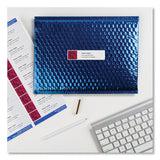 Avery® Easy Peel White Address Labels w/ Sure Feed Technology, Laser Printers, 1 x 4, White, 20/Sheet, 100 Sheets/Box (AVE5161) Box of 2000