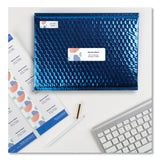 Avery® Easy Peel White Address Labels w/ Sure Feed Technology, Inkjet Printers, 1.33 x 4, White, 14/Sheet, 25 Sheets/Pack (AVE8162) Pack of 350