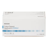 McKesson Swabstick Cotton Tip Plastic Shaft 6 Inch Sterile 2 per Pack (854351_BX) 100/BX