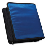 Case it™ King Size Mighty Zip Tab Binder, 3 Rings, 4" Capacity, 11 x 8.5, Blue (CAED186BLU) Each